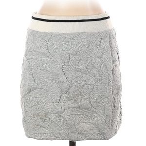 Rag & Bone Heather Grey Quilted Jacquard Skirt